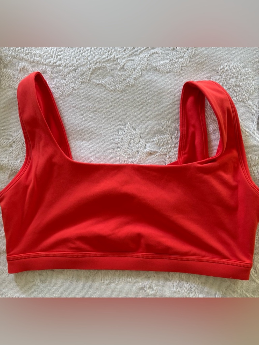 Blogilates Large Orange Sports Vra CrissCross Back Yoga Pilates Corset Gym Top